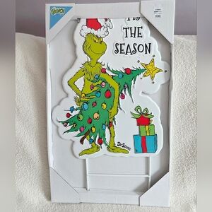 New dr. Seuss Grinch Yard Stake, 20" Tis the season, How Grinch Stole Christmas